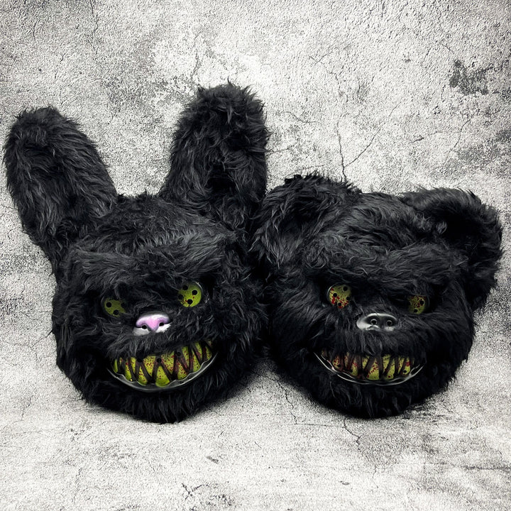 Gruselige Halloweenmaske – Pelzige Cartoon-Monster-Maske für Partys, Unisex 6