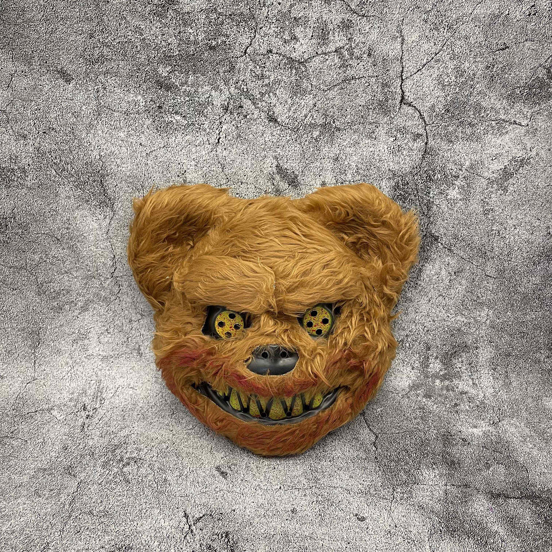Gruselige Halloweenmaske – Pelzige Cartoon-Monster-Maske für Partys, Unisex 8