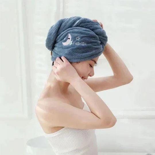 HairDry Pro – Ultra-absorbierendes Mikrofaser-Haarhandtuch für schnelleres Trocknen 0
