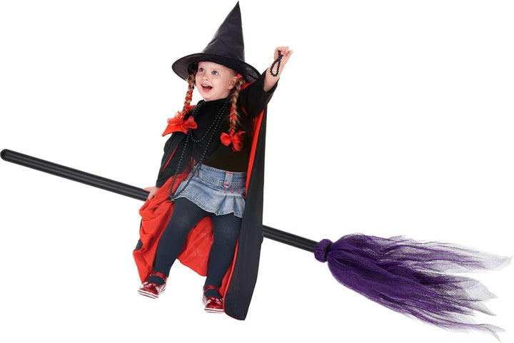 Halloween-Zauberbesen – Lustiges Kostümzubehör aus Kunststoff für Partys 1
