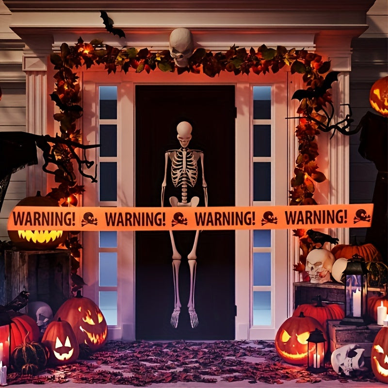 Halloween Warnband Mit Schädel-Design – Gruselige Deko Für Halloween Party 2