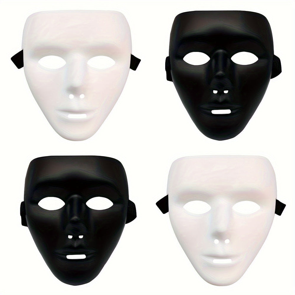 Halloweenmaske für Männer – Vollgesichtsmaske im Anonymous-Stil aus Kunststoff 1