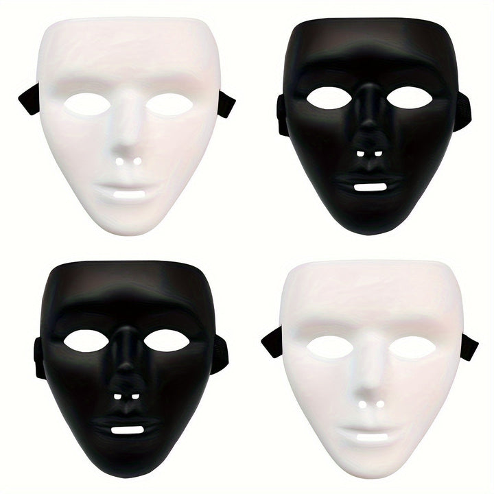 Halloweenmaske für Männer – Vollgesichtsmaske im Anonymous-Stil aus Kunststoff 1