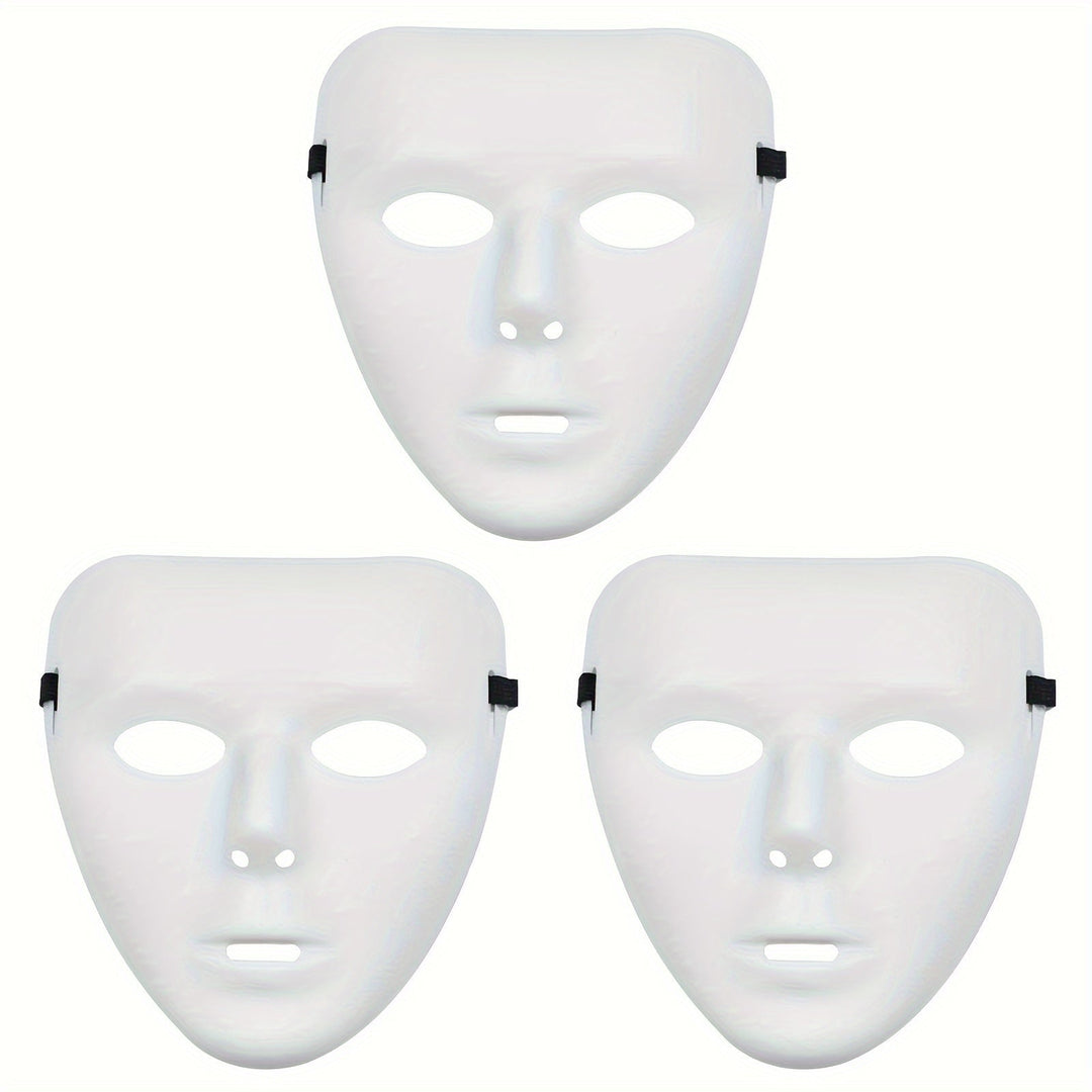 Halloweenmaske für Männer – Vollgesichtsmaske im Anonymous-Stil aus Kunststoff 3