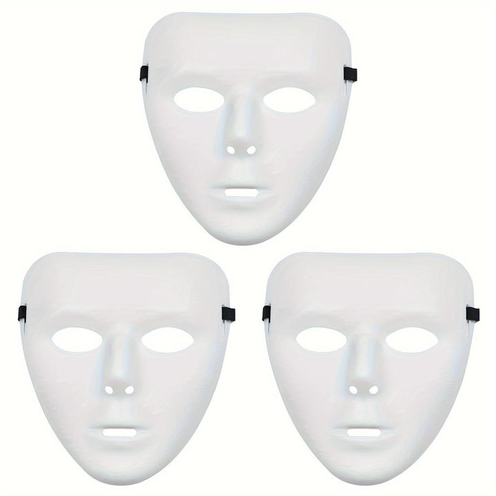 Halloweenmaske für Männer – Vollgesichtsmaske im Anonymous-Stil aus Kunststoff 3