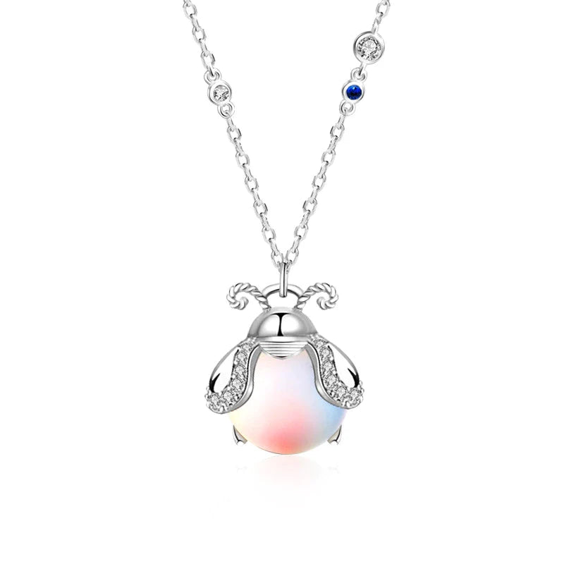 Handgefertigte Halskette Damen aus Silber mit Mondstein – Kreativität & Emotionale Balance 4