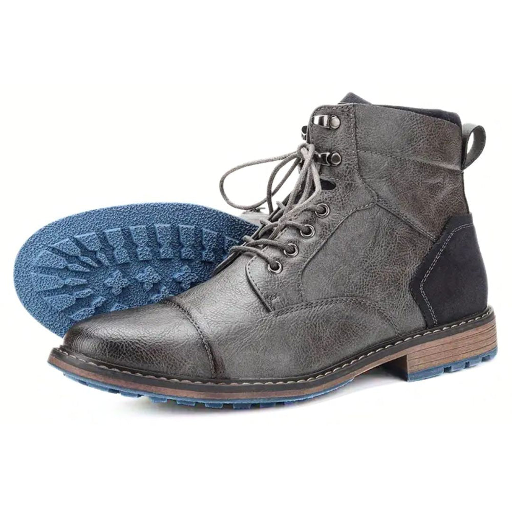 Handgefertigte Vintage-Lederstiefel Damen mit Reißverschluss für Oktoberfest 1