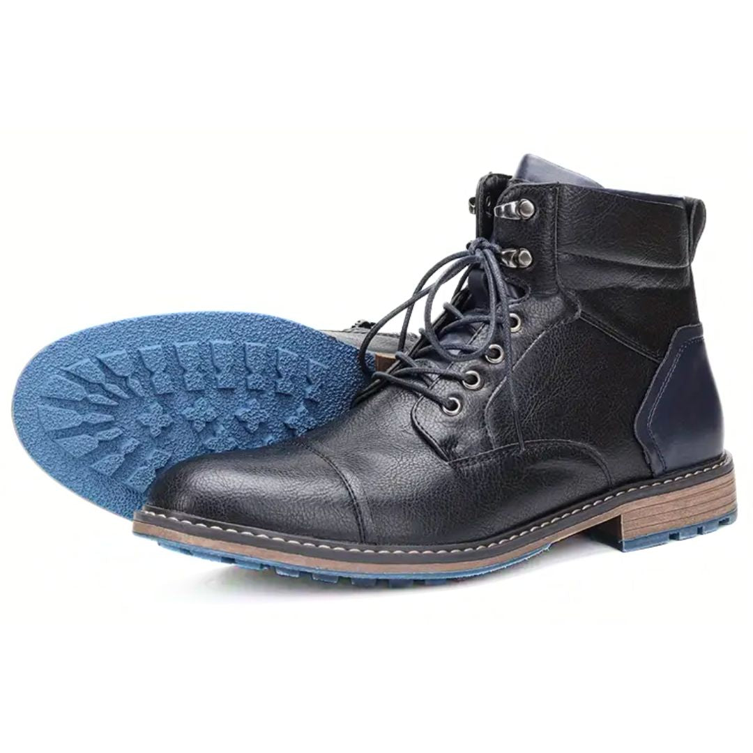 Handgefertigte Vintage-Lederstiefel Damen mit Reißverschluss für Oktoberfest 2