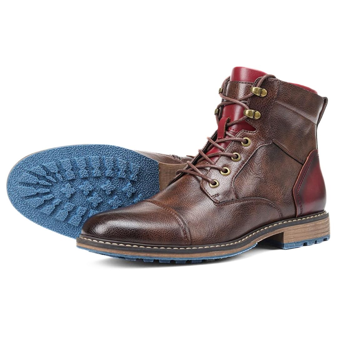 Handgefertigte Vintage-Lederstiefel Damen mit Reißverschluss für Oktoberfest 3