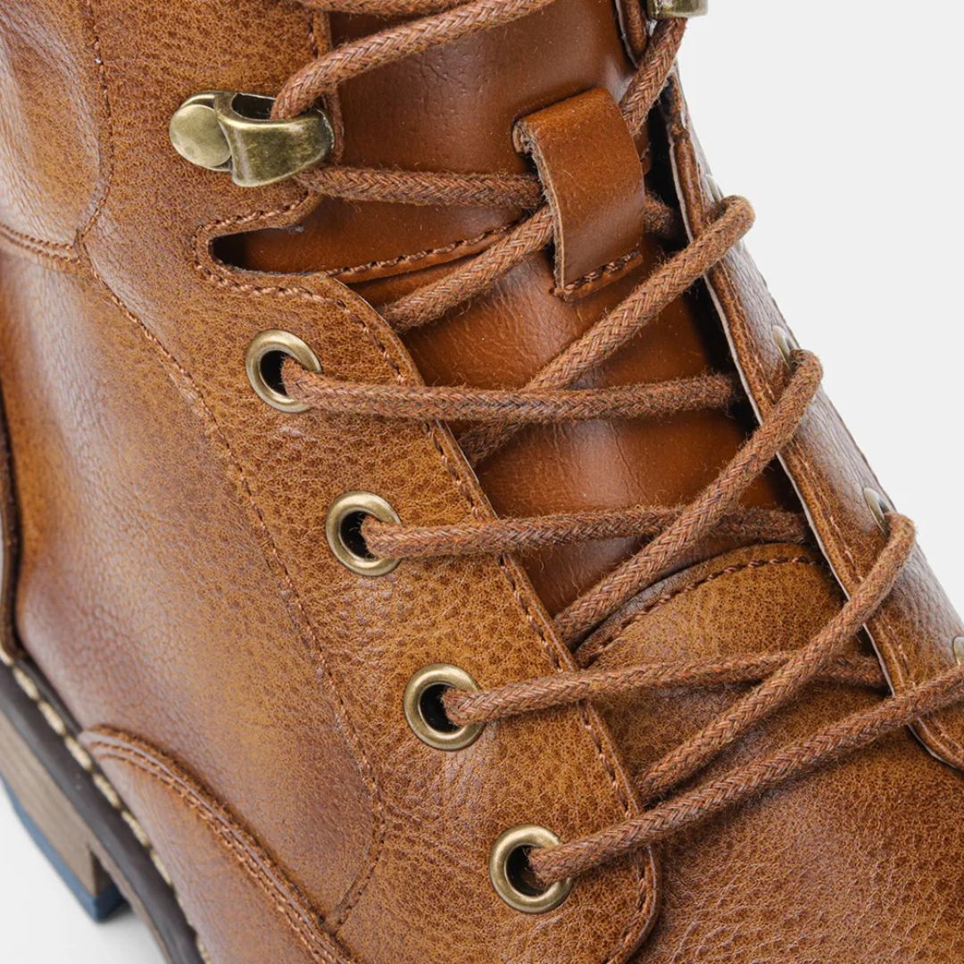 Handgefertigte Vintage-Lederstiefel Damen mit Reißverschluss für Oktoberfest 5