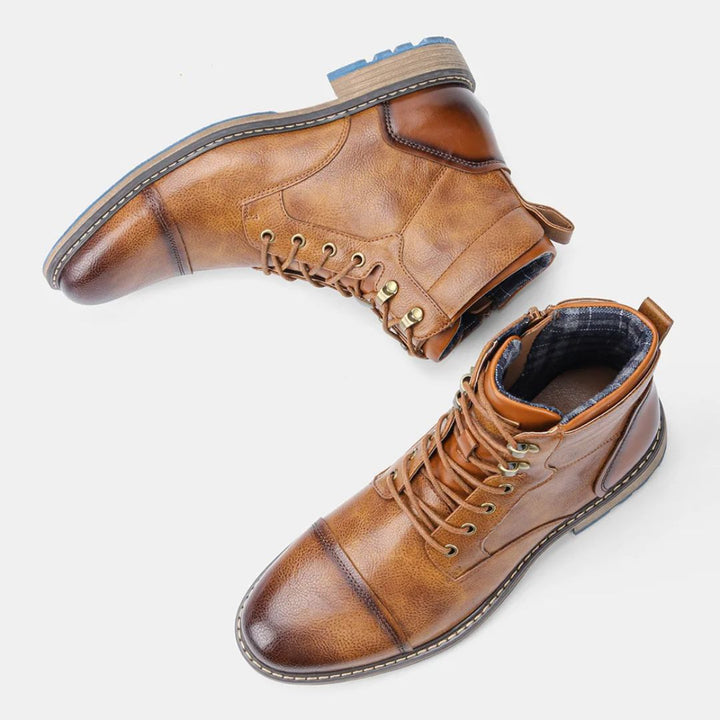 Handgefertigte Vintage-Lederstiefel Damen mit Reißverschluss für Oktoberfest 6