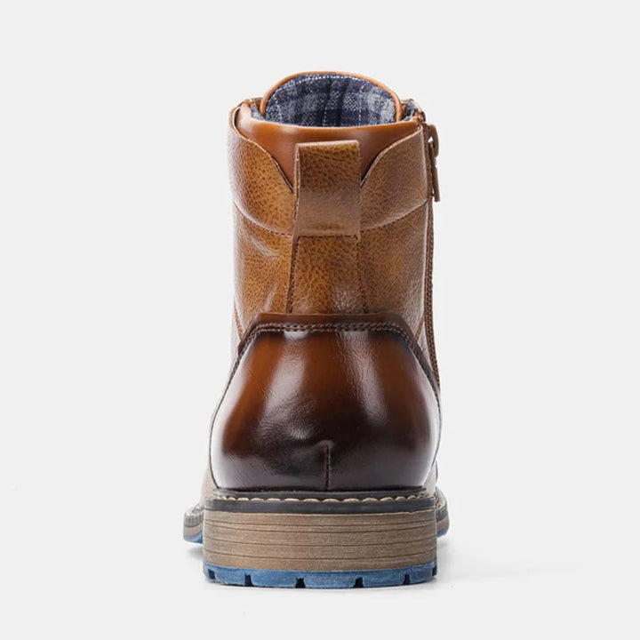 Handgefertigte Vintage-Lederstiefel Damen mit Reißverschluss für Oktoberfest 7