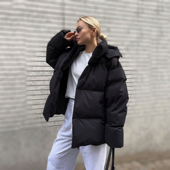 Helena – Klassische Damen Winter-Pufferjacke mit Kapuze und Wärme 4