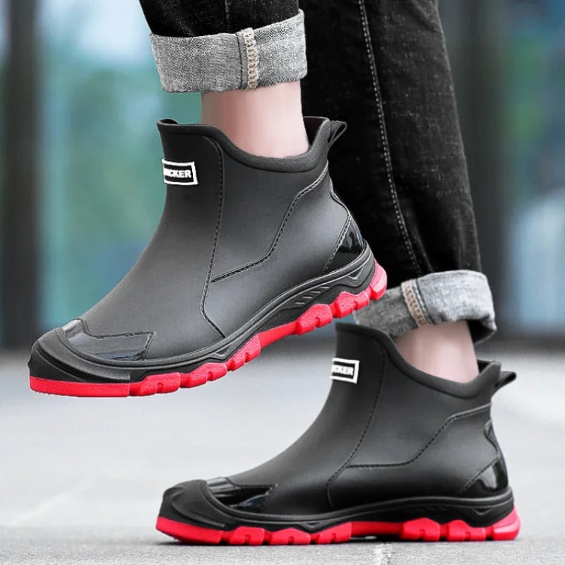 Herren Gummistiefel – Wasserdicht, Rutschfest & Leicht für Outdoor-Aktivitäten 1