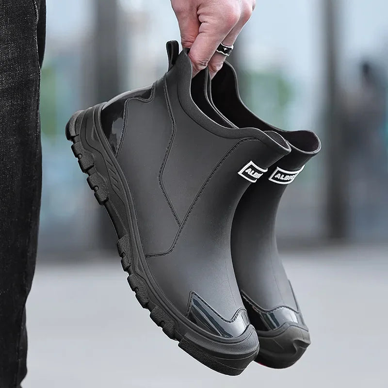 Herren Gummistiefel – Wasserdicht, Rutschfest & Leicht für Outdoor-Aktivitäten 2