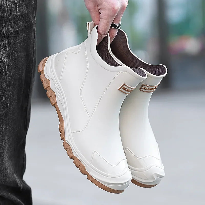 Herren Gummistiefel – Wasserdicht, Rutschfest & Leicht für Outdoor-Aktivitäten 4