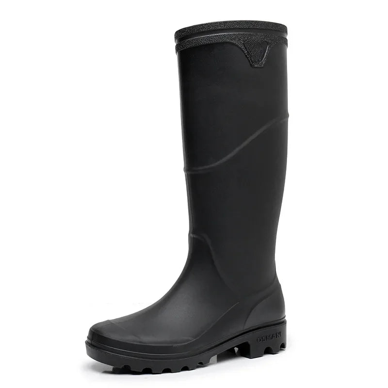 Herren Gummistiefel – Wasserdichte PVC Arbeitsschuhe mit Rutschfester Sohle 4