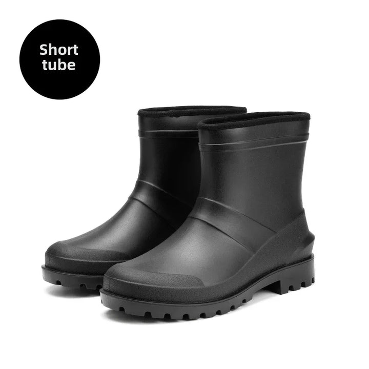 Herren Gummistiefel – Wasserdichte PVC Arbeitsschuhe mit Rutschfester Sohle 5