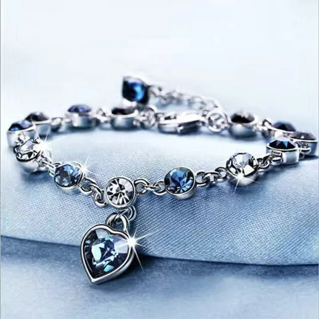 Herz des Ozeans – Kristallarmband aus Zirkonia für innere Ruhe und Eleganz 0
