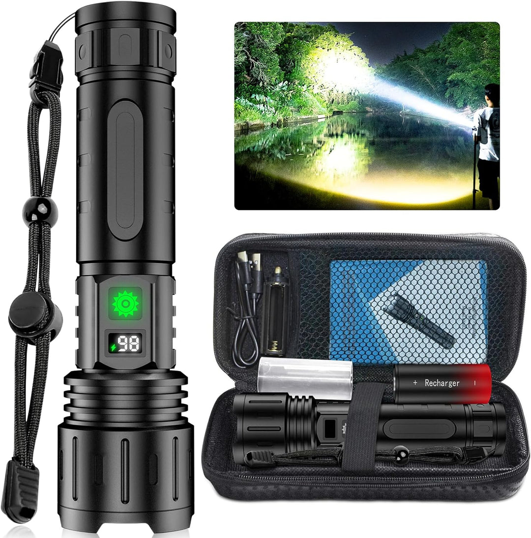 Hochleistungs-LED Taschenlampe 100.000 Lumen, Powerbank-Funktion, wasserdicht 0