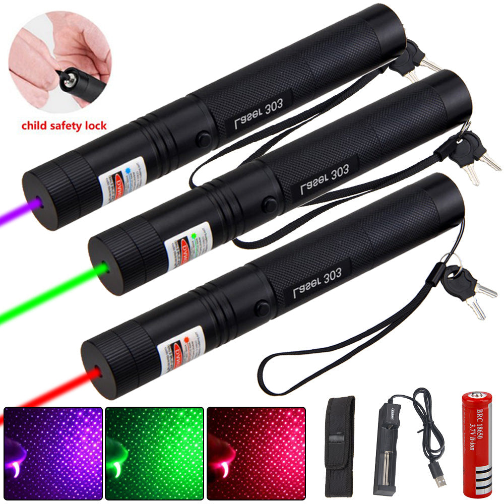 Hochleistungs Laserpointer – Wiederaufladbar mit 10.000 Metern Reichweite und Einstellbarem Fokus 8