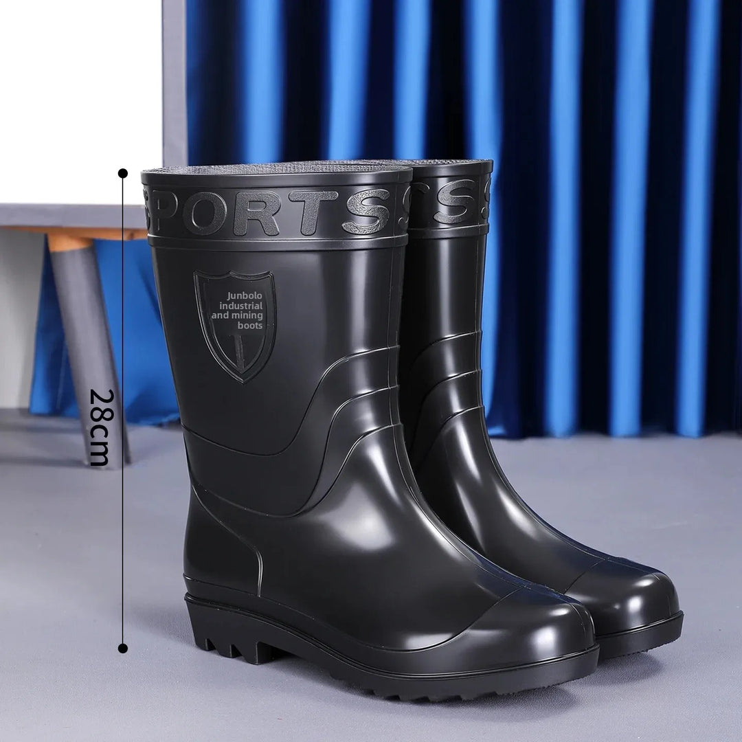Hochwertige Gummistiefel für Herren – Rutschfest, Verschleißfest, Wasserdicht 7