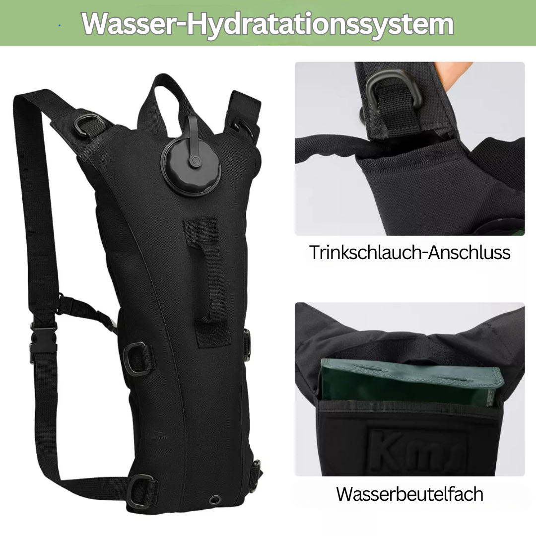 HydraPack – 3L Wasser-Rucksack mit Integriertem Hydrationssystem und Gepolsterten Schultergurten 7