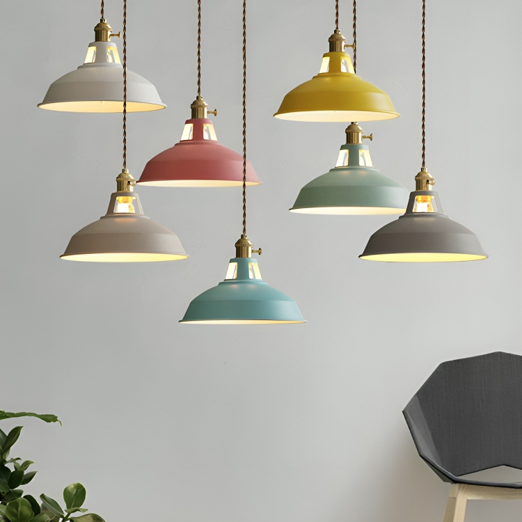 Industrielle Retro-Hängelampe aus Metall für Esszimmer und Restaurant – Pendelleuchte mit einladendem Design 3