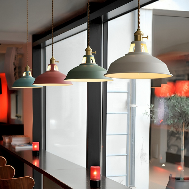Industrielle Retro-Hängelampe aus Metall für Esszimmer und Restaurant – Pendelleuchte mit einladendem Design 4