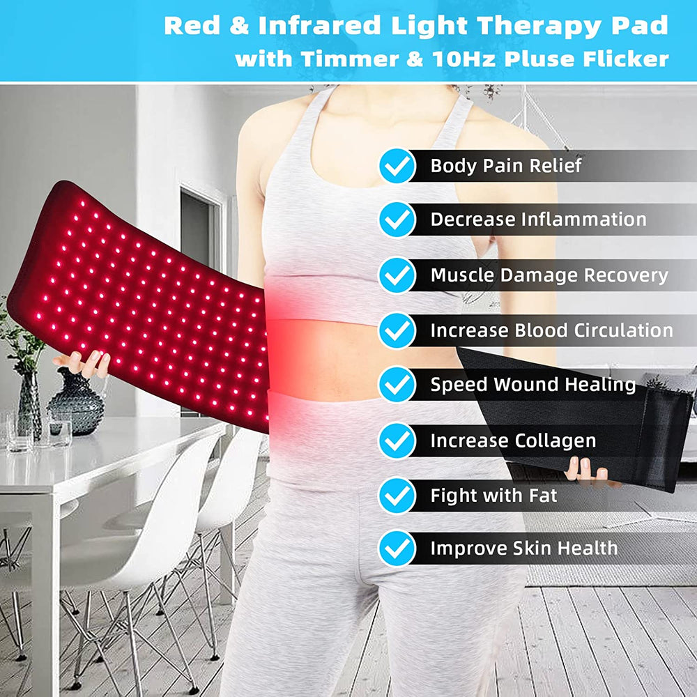 Infrarot Lichttherapie Lampe – Effektiver Schmerz-Gürtel mit 660nm & 850nm Licht 1