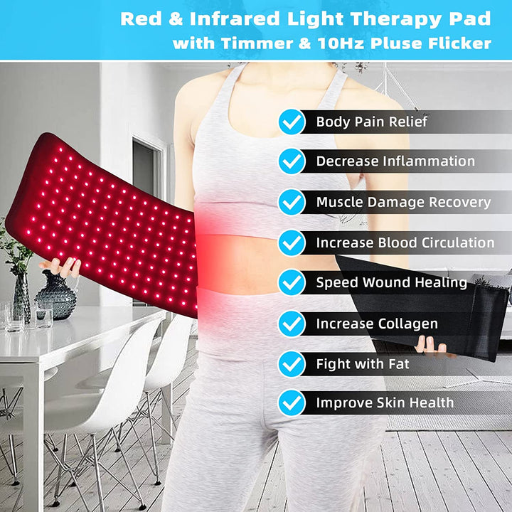 Infrarot Lichttherapie Lampe – Effektiver Schmerz-Gürtel mit 660nm & 850nm Licht 1
