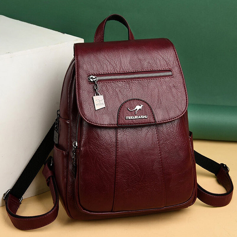 Isolde – Luxuriöser Leder-Damenrucksack mit ergonomischen Schulterriemen 0