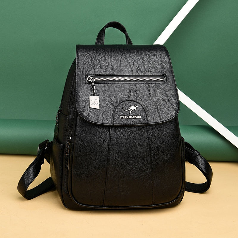 Isolde – Luxuriöser Leder-Damenrucksack mit ergonomischen Schulterriemen 2