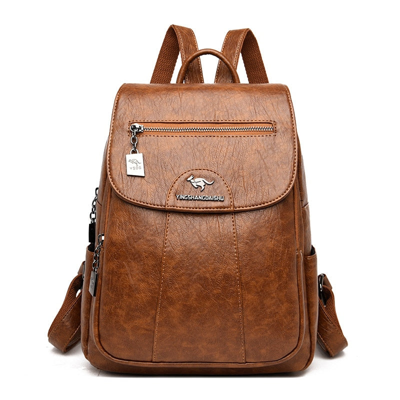 Isolde – Luxuriöser Leder-Damenrucksack mit ergonomischen Schulterriemen 6