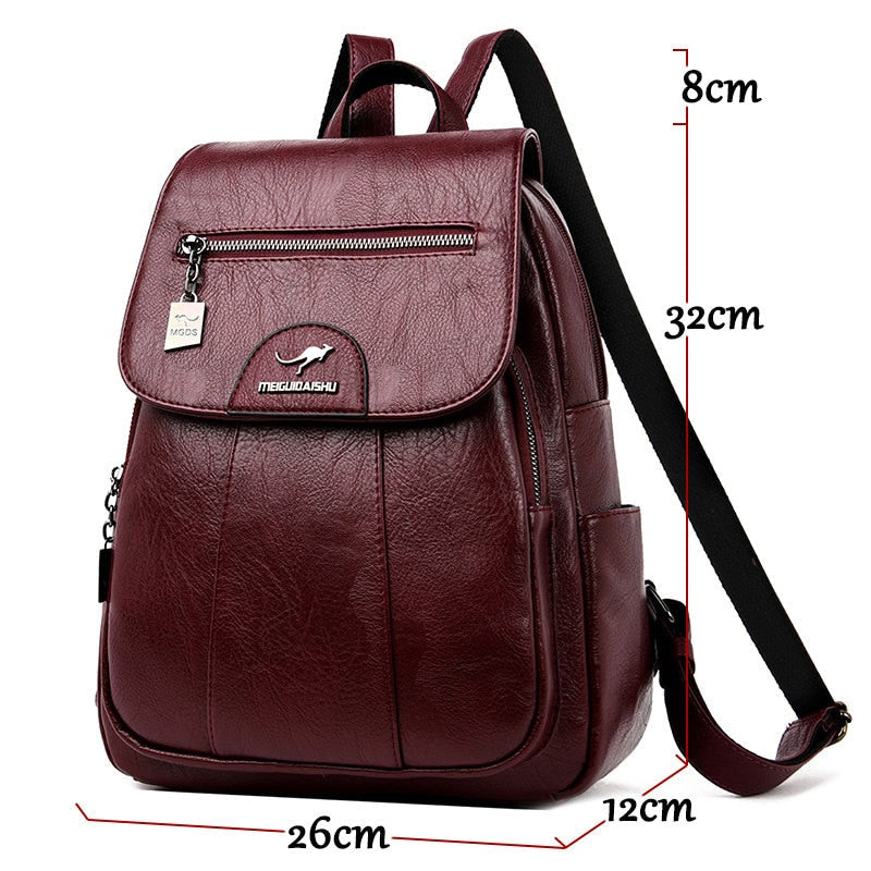 Isolde – Luxuriöser Leder-Damenrucksack mit ergonomischen Schulterriemen 7