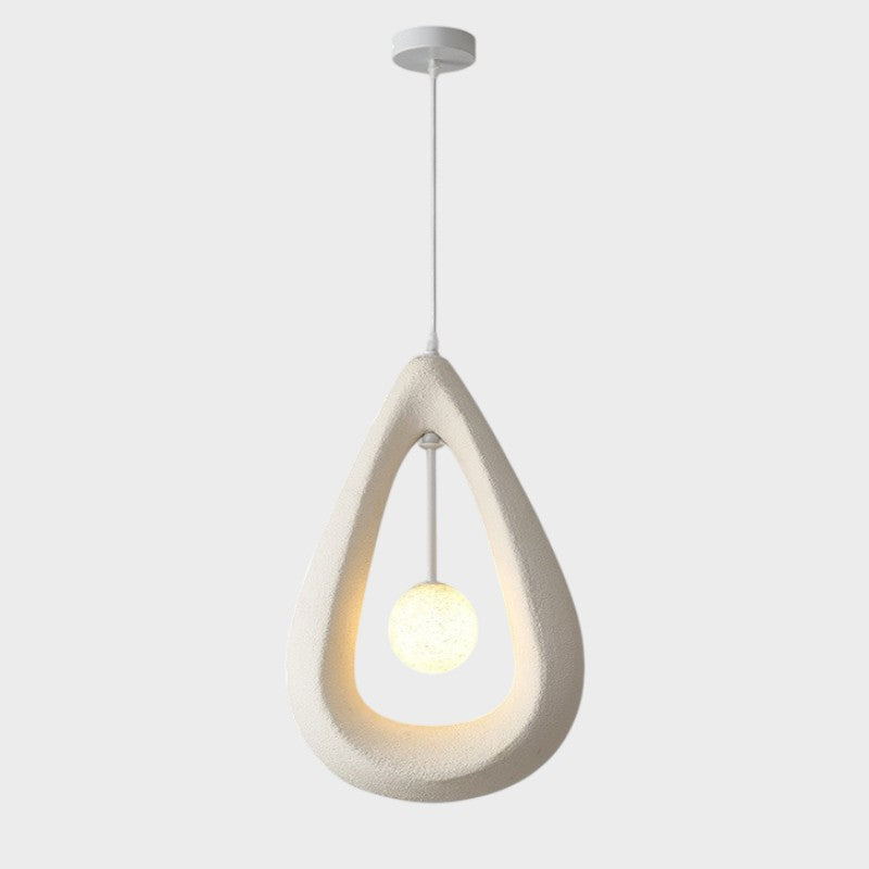 Japandi Oval Pendelleuchte – Dimmbar Hängelampe für Esszimmer und Wohnzimmer 0