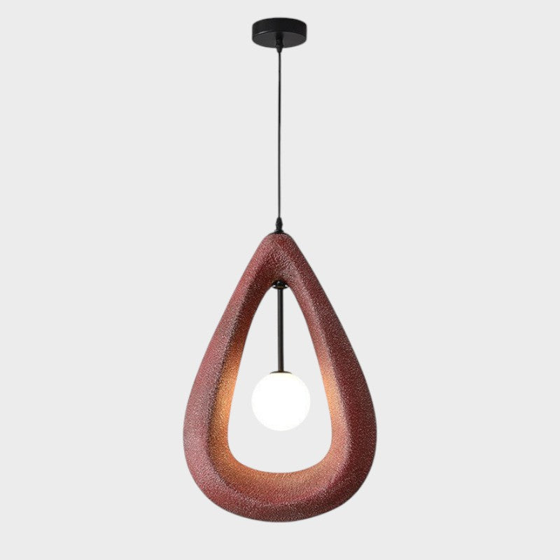 Japandi Oval Pendelleuchte – Dimmbar Hängelampe für Esszimmer und Wohnzimmer 2