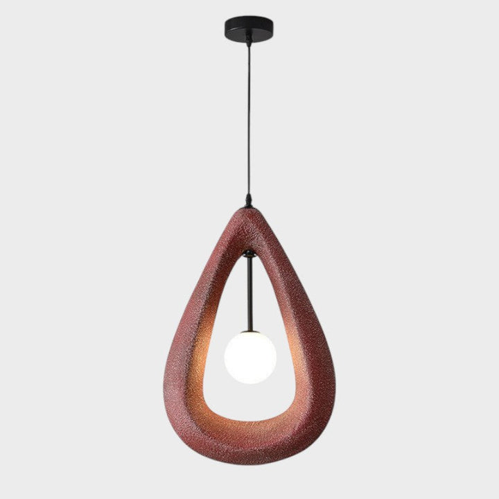 Japandi Oval Pendelleuchte – Dimmbar Hängelampe für Esszimmer und Wohnzimmer 2