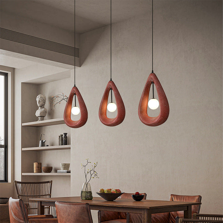 Japandi Oval Pendelleuchte – Dimmbar Hängelampe für Esszimmer und Wohnzimmer 6