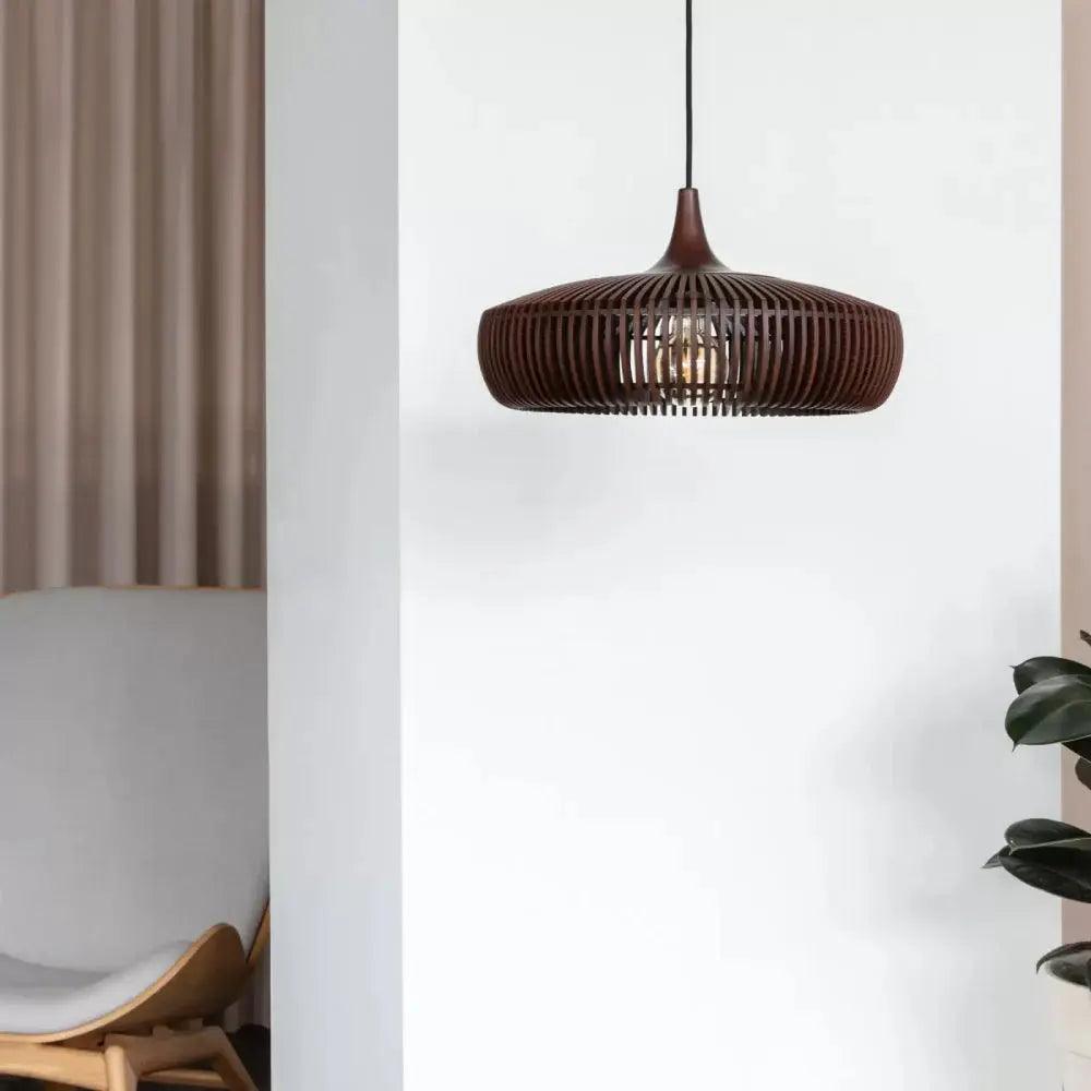 Japandi Pendelleuchte aus Massivholz – Handgefertigte Hängeleuchte für Esszimmer und Wohnzimmer, Warmes Licht, Minimalistisches Design 1
