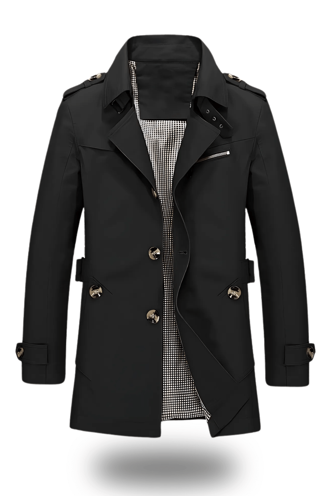 Jens Trenchcoat Damen – Klassischer Wintermantel mit Umgelegtem Kragen für Elegante Looks 2