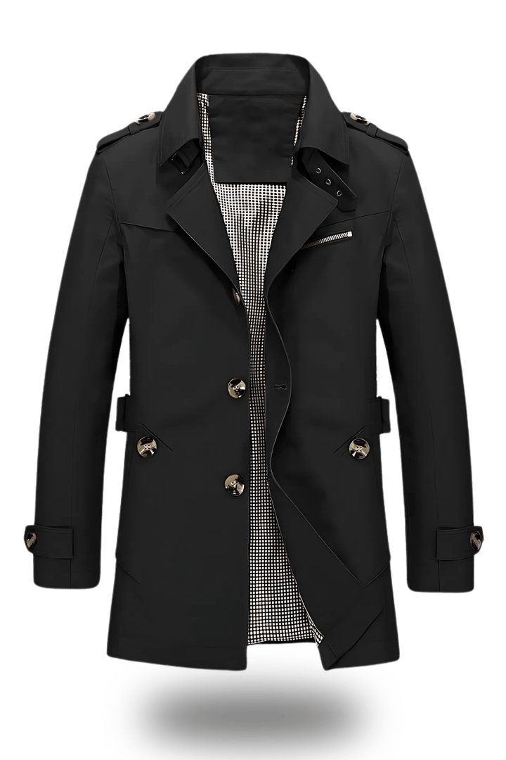 Jens Trenchcoat Damen – Klassischer Wintermantel mit Umgelegtem Kragen für Elegante Looks 2