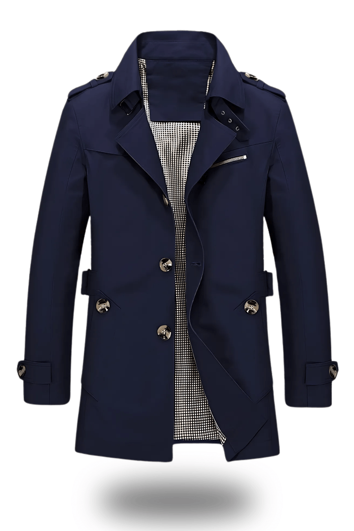 Jens Trenchcoat Damen – Klassischer Wintermantel mit Umgelegtem Kragen für Elegante Looks 3