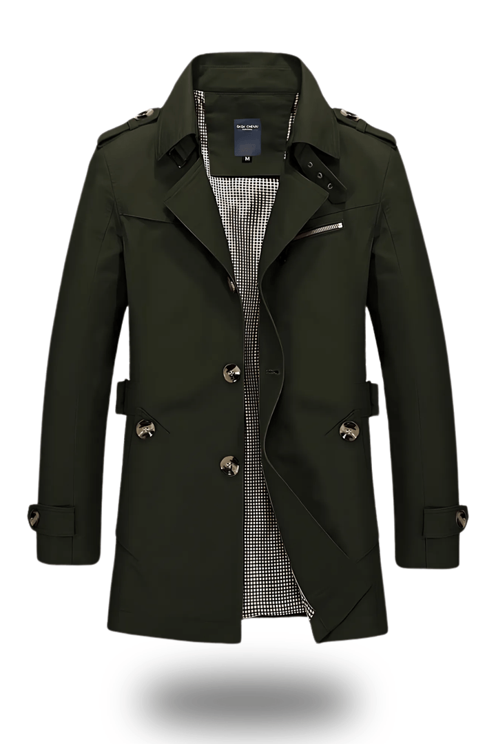 Jens Trenchcoat Damen – Klassischer Wintermantel mit Umgelegtem Kragen für Elegante Looks 4