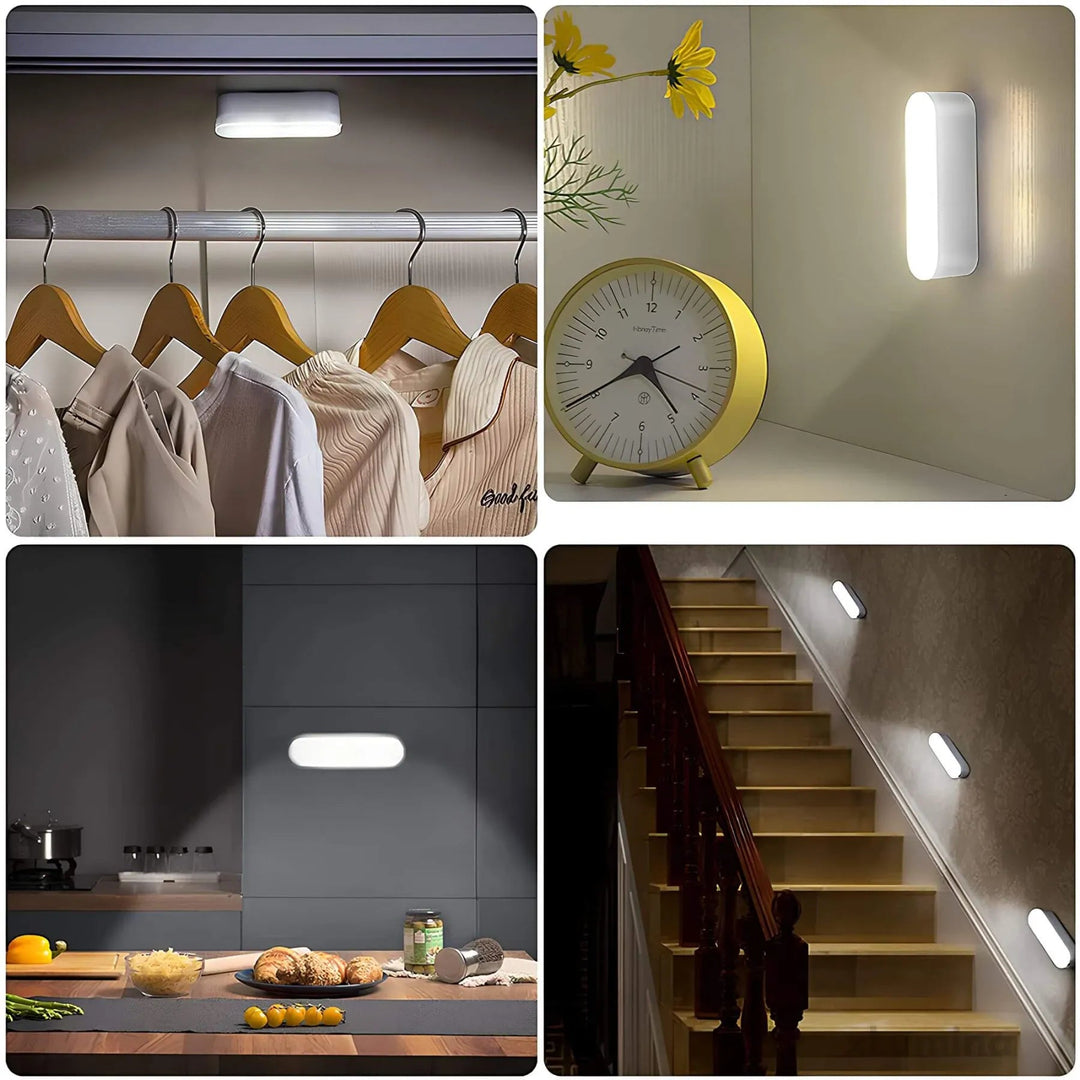 Kabellose LED Bewegungsmelder Wandlampe – USB Aufladbar für Sicherheit und Komfort 6