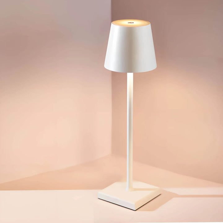 Kabellose Tischlampe mit Wiederaufladbarem Akku – Elegante Tischleuchte für Innen und Außen, Tragbare Beleuchtung 0