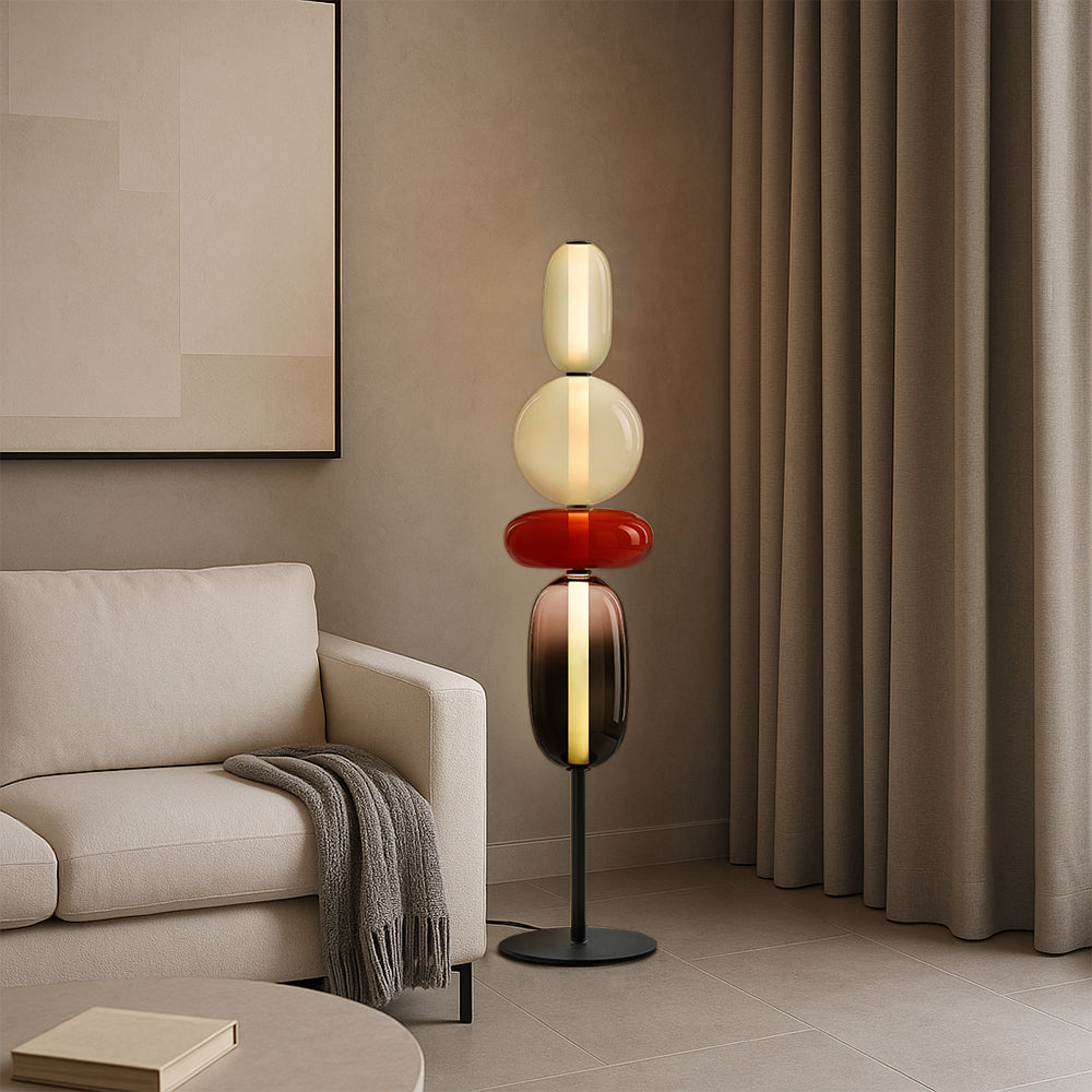Kandierte Stehlampe – Elegante LED Stehleuchte für Wohnzimmer & Schlafzimmer 0