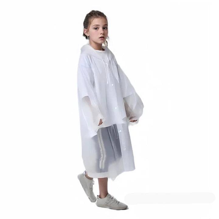 Kinder Regenmantel – Wasserdichter, faltbarer Poncho für Jungen und Mädchen 10