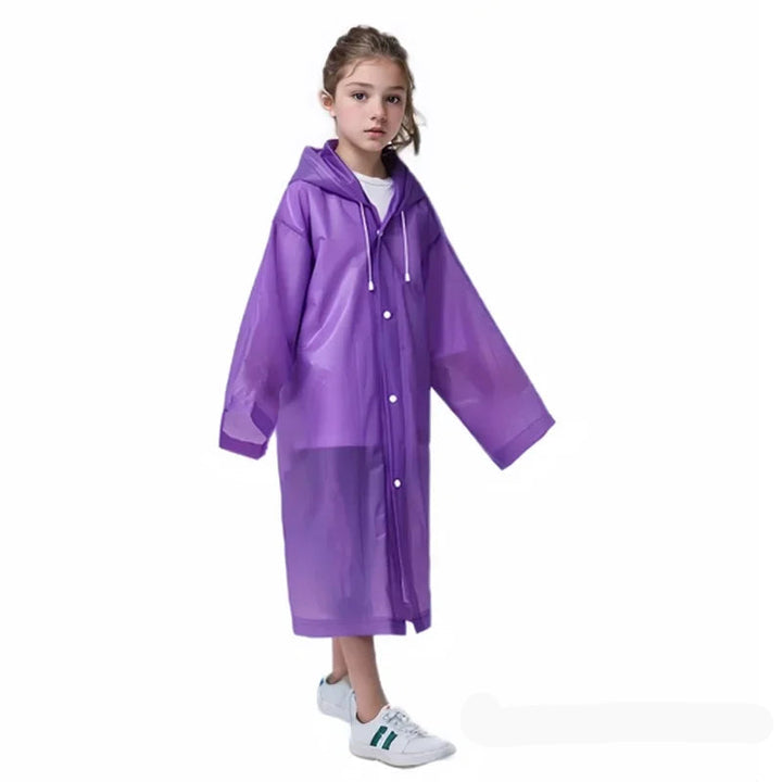 Kinder Regenmantel – Wasserdichter, faltbarer Poncho für Jungen und Mädchen 7