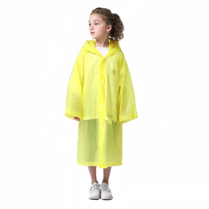 Kinder Regenmantel – Wasserdichter, faltbarer Poncho für Jungen und Mädchen 8